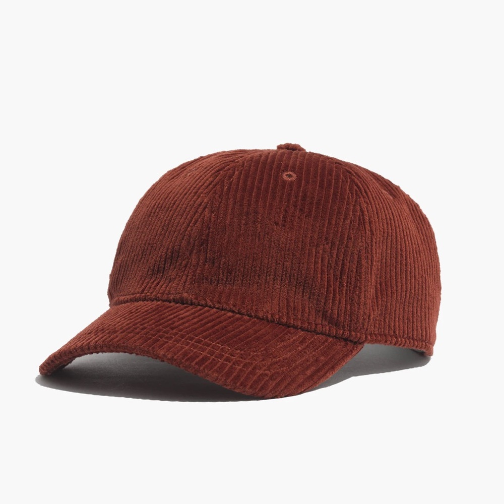 Madewell Corduroy Rust baseball cap